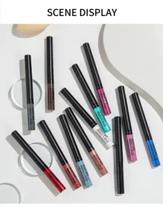 Handaiyan 12 color liquid eyeliner set waterproof long lasting colorful eye makeup pen
