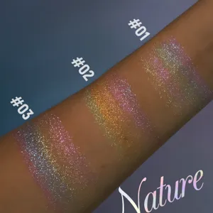 Chameleon eyeshadow highlighter glitter powder makeup shimmering sparkling eye shadow shades.