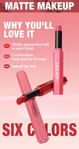 Handaiyan matte lipstick portable makeup long-lasting waterproof velvet lip tint 6 colors