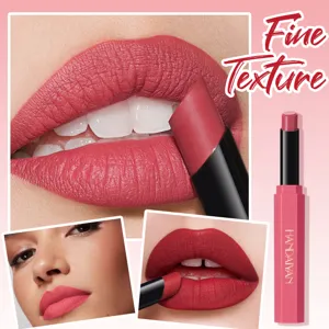 Matte lipstick portable cosmetic with smooth texture for daily charming and elegant lip makeup.