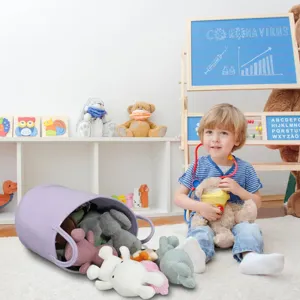Nordic cotton rope laundry basket woven storage bucket toy storage basket for kids room