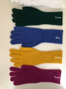 Guantes de punto táctiles de invierno guantes de lana cálidos guantes térmicos para mujeres