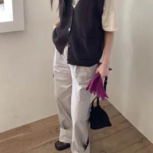 Guantes de punto de lana cálidos para invierno en magenta, elegante estilo otoño coreano.