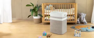 Vue detaillee du panier de rangement en corde de coton tisse corbeille linge chambre et salon.