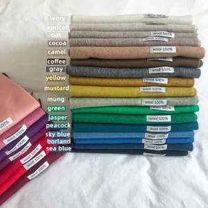 Bufanda de borlas de invierno de color liso 100% lana pañuelo de cuello cálido y acogedor