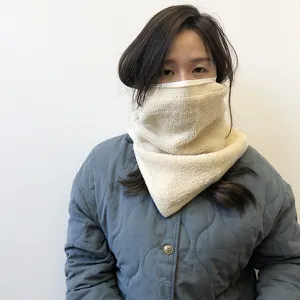 Calentador de cuello grueso de invierno, bufanda polar suave, falso cuello térmico liso.