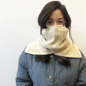 Cuello falso de punto cálido de invierno grueso para días fríos y estilo al aire libre.