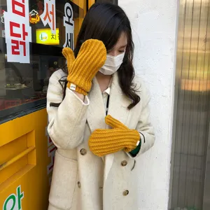 Effen gebreide wanten warme winterhandschoenen buiten mode dagelijkse accessoires