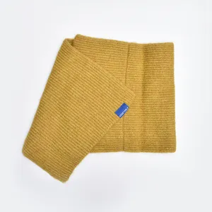 Knitted solid color wool cross scarf warm neck warmer for winter daily wear comfortable style