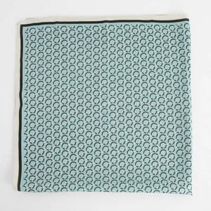70cm Square Silk Scarf Luxury Equestrian Chain Pattern Fashion Elegant Neckerchief Women
