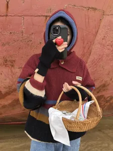 Guanti in maglia a mezze dita invernali caldi per donna e uomo, touchscreen comodi.