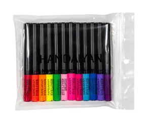 12 colors matte liquid eyeliner set, long lasting waterproof colorful eye makeup pens.