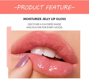 Gloss à lèvres gel hydratant effet miroir brillant rouge à lèvres liquide cosmétique