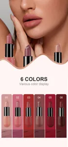 Set di rossetto opaco con 6 colori a lunga tenuta velluto morbido trucco labbra cosmetici
