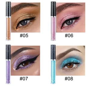 Liquid glitter eyeshadow metallic sparkly eye makeup long lasting vibrant shades set