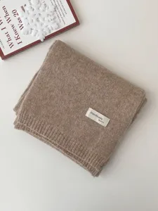 Dicker Strick Winterschal, warmer und kuscheliger einfarbiger Freizeithalswärmer für Damen und Herren.