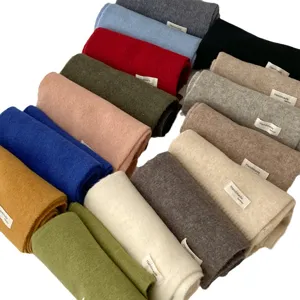 Winter dicker warmer Strickschal einfarbig Paare Mode Halswärmer für tägliches Tragen