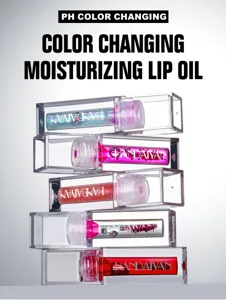Handaiyan Color Changing Moisturizing Lip Oil Clear Glossy Tinted Liquid Lipstick 1pc