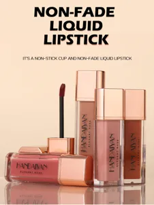 Detailed view of matte liquid lipstick with long-lasting waterproof and non-fade formula.