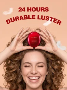Fondotinta cushion rosso ovale Handaiyan, copertura impeccabile e lucentezza duratura per trucco.