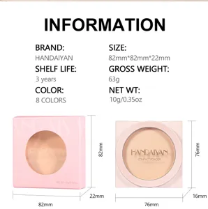 Polvos compactos mate terciopelo Handaiyan 10g larga duracion control grasa maquillaje