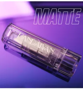 Handaiyan matte lipstick transparent tube long lasting waterproof lip makeup cosmetic product