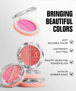 HANDAIYAN dual color blush palette, silky smooth micro-fine powder with buildable color finish.