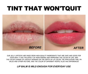Farbwechselnder Jelly Lippenbalsam für feuchtigkeitsspendende und reparierende Lippenpflege.