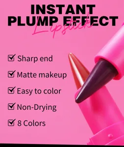 Dual ended lip liner lipstick matte waterproof long lasting sharp end beauty makeup detail