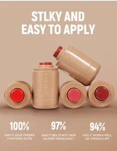 HANDAIYAN matter Blush Stick fuer Lippen und Wangen tragbares Make-up natuerlicher Look