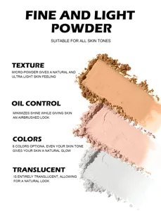Professional oil control loose setting powder for matte long lasting makeup finish daily use.