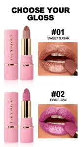 Shimmer pearl lipstick with moisturizing formula and gorgeous fine glitter for stunning lips.
