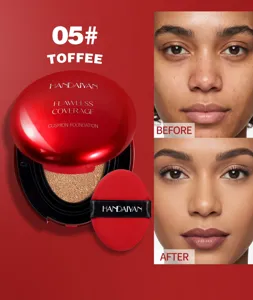 Handaiyan 05# Toffee Cushion Foundation copertura impeccabile trucco liquido aspetto naturale