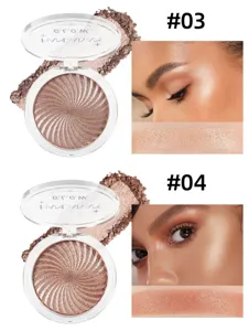 Handaiyan swirl highlighter makeup palette with shimmer powder, face contour and glow effect.