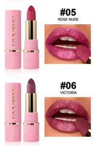 Handaiyan pearl shimmer lipstick moisturizing glossy makeup with exquisite embossed design details.