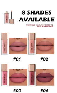 Handaiyan matte liquid lipstick, waterproof long-lasting lip gloss, 8 gorgeous shades available.