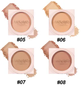 Polvos compactos Handaiyan matificantes impermeables larga duración tonos 05 al 08