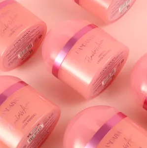 HANDAIYAN pink loose powder waterproof setting matte oil control smooth makeup jar