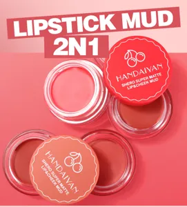 Handaiyan fango opaco per labbra e guance 2 in 1 crema labbra impermeabile a lunga durata