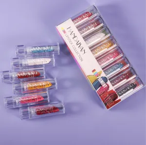 HANDAIYAN mini lipstick set 8pcs waterproof matte long lasting cosmetic makeup gift box