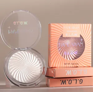Handaiyan swirl highlighter palette shimmering contour powder makeup cosmetic detail view