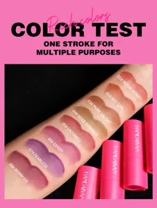 Handaiyan 8 colors matte lip liner pencil set swatch detail showing long-lasting vibrant shades.