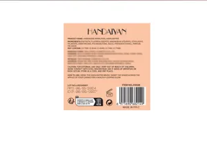 Handaiyan whirlpool highlighter back label ingredient details and usage guide display