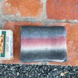 Bufanda de punto degradado otono invierno calida lana gruesa versatil mujer cuello chal