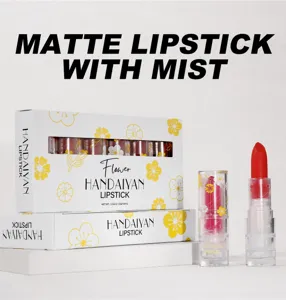 Matte lipstick set with smooth mist finish, long lasting and moisturizing lip makeup 6pcs.