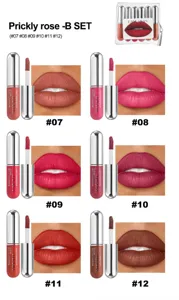 HANDAIYAN 6-Piece Matte Liquid Lipstick Set Waterproof Long Lasting Lip Gloss #07-#12