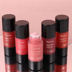 Handaiyan liquid blush detail view showing texture and applicator bottle design cosmetics