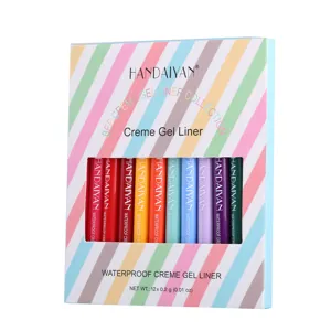 12 Colors Waterproof Gel Eyeliner Pencil Set Matte Long Lasting Colorful Eye Makeup Kit