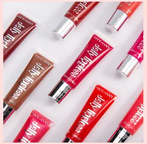 HANDAIYAN Jelly Lipgloss Brillant Lèvres Miroir Hydratant Maquillage Couleurs Bonbon