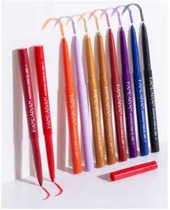 Πολύχρωμο αδιάβροχο σετ eyeliner gel με περιστροφικό σχεδιασμό, ομαλή εφαρμογή μακιγιάζ.